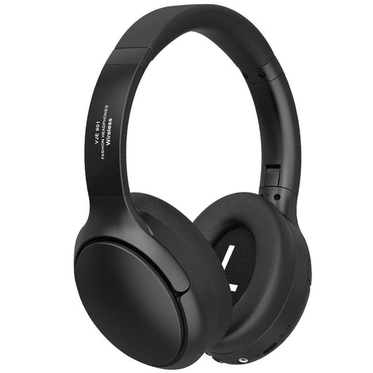 NNEDSZ Black VJE901 Wireless Bluetooth Over-Ear Headphones with Active Noise Cancelling