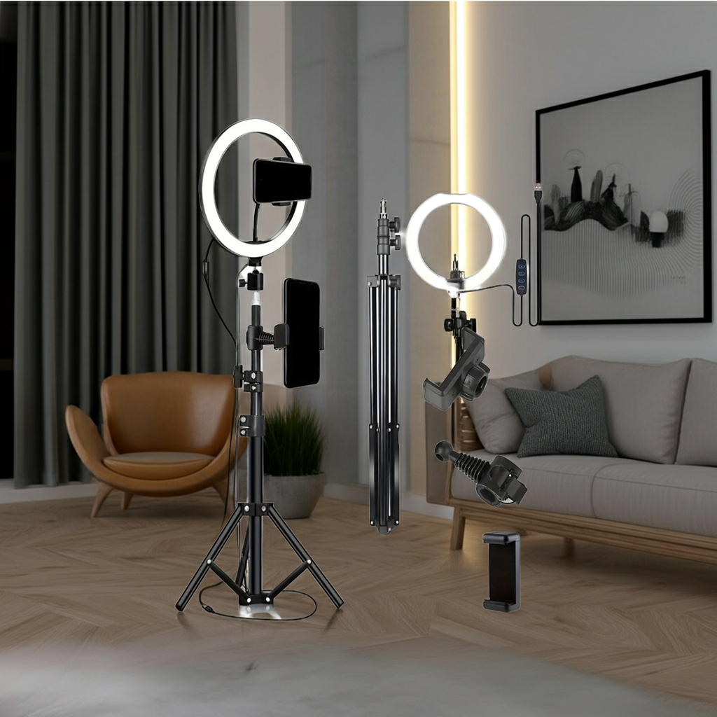 Anneau Lumineux Selfie LED -éclairage Parfait pour des photo et vidéo.